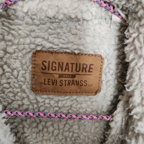 Levis Signature Gold Denim Blue Jean Jacket Mens Large - Picture 5 of 16